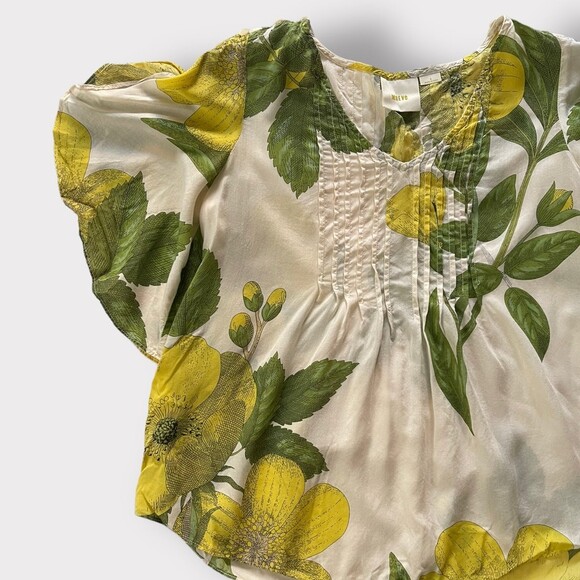 Anthropologie’s Maeve Maya Flutter Blouse Size 2 - Picture 7 of 12
